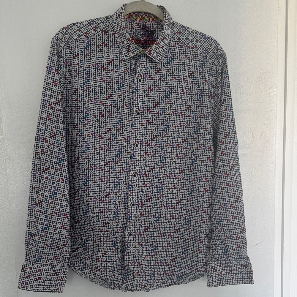 Robert Graham Multicolor Patterned Button Down Sh… - image 1